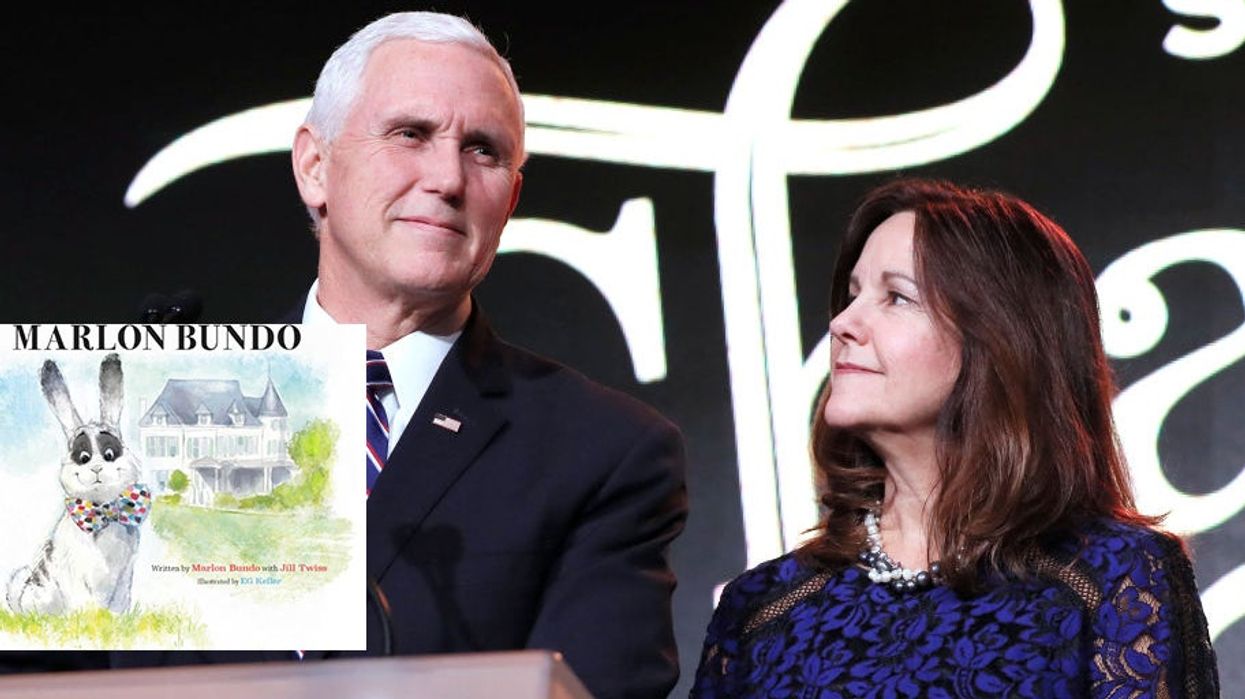 The anti-LGBT+ school where Karen Pence works will receive 100 copies of John Oliver's book about a gay rabbit
