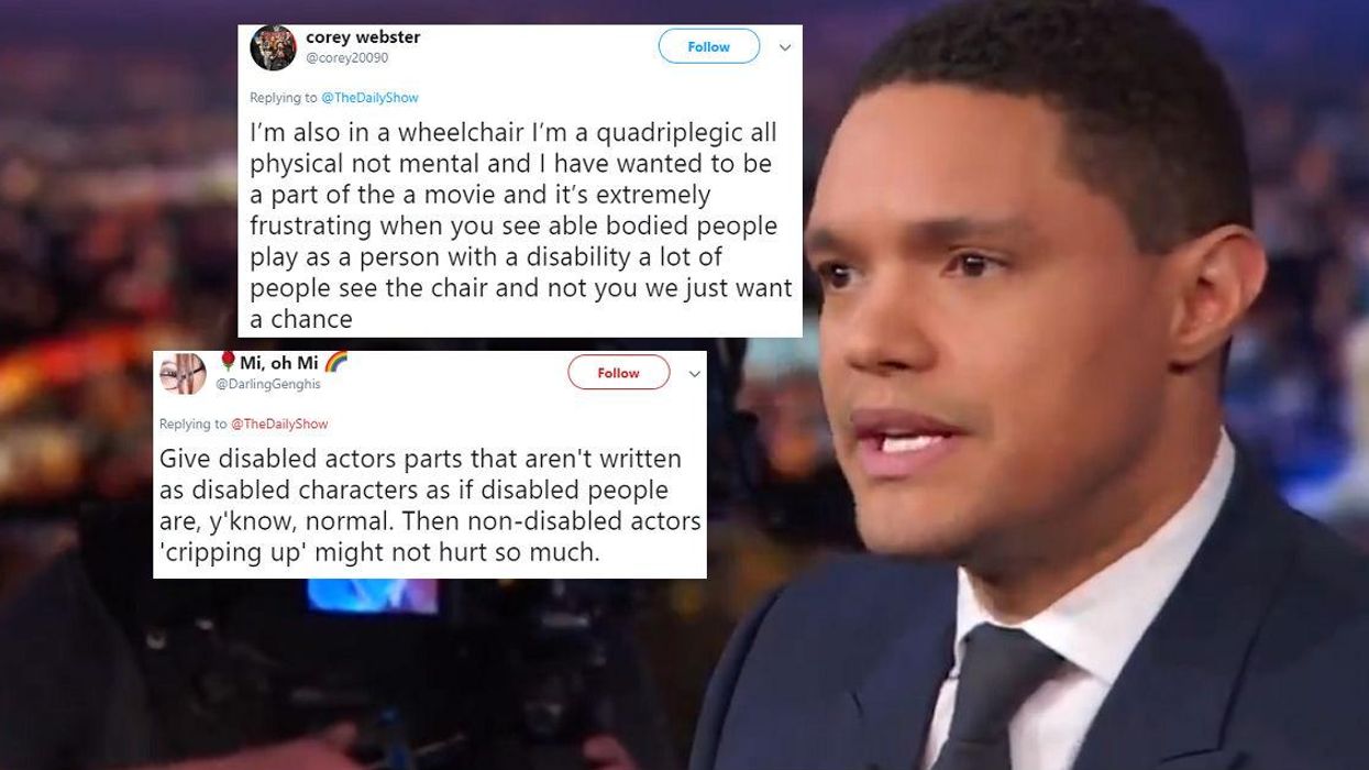 Trevor Noah makes an important point about able-bodied privilege in Hollywood