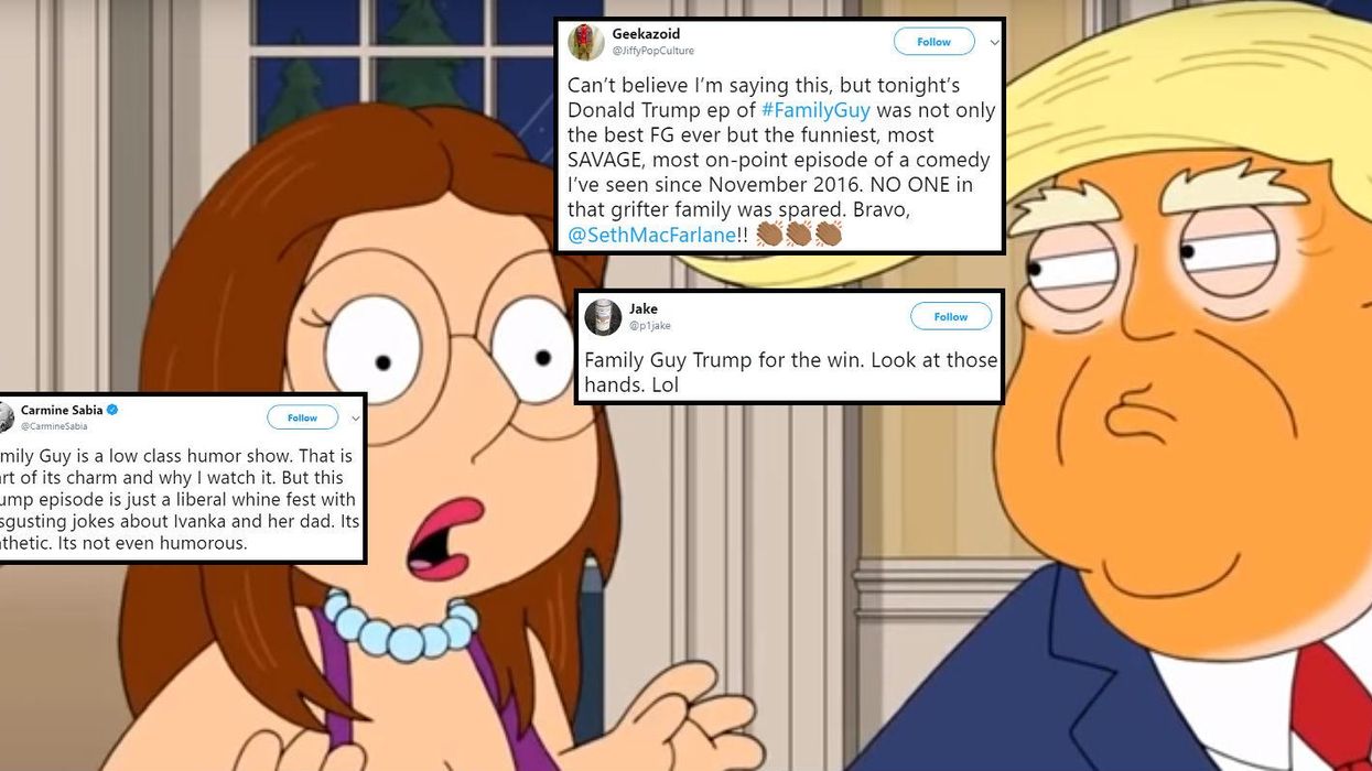 Family Guy shows Trump groping Meg Griffin and viewers are very divided