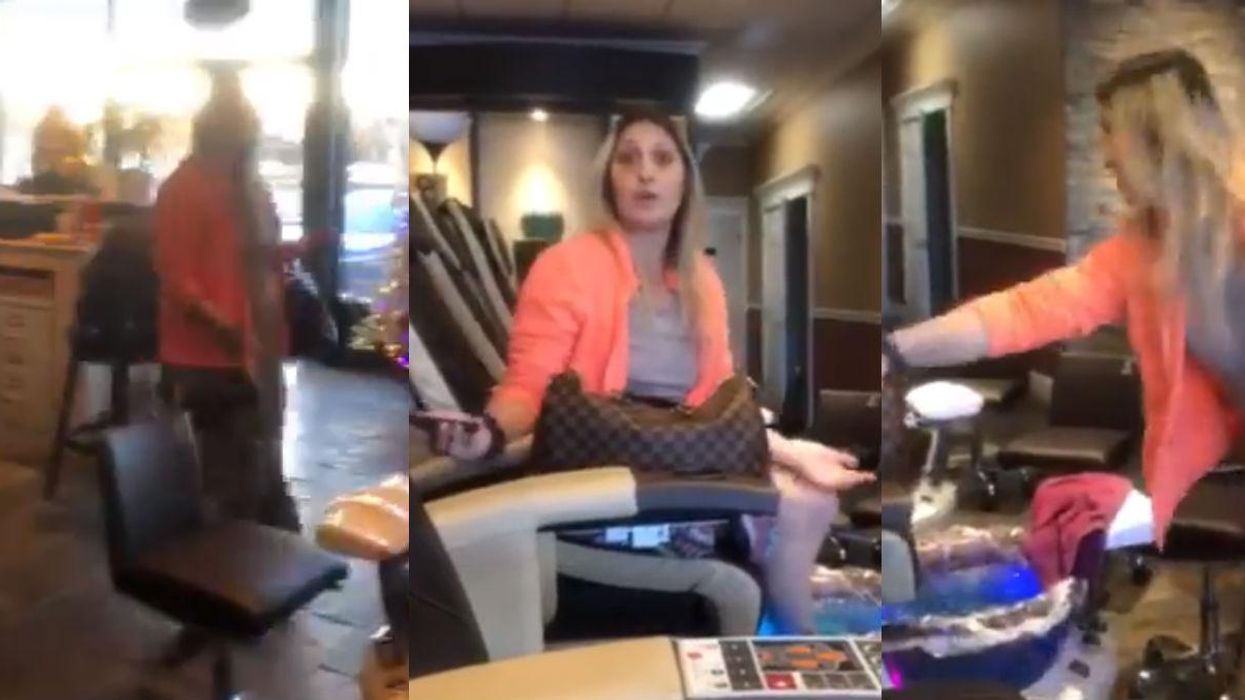 Woman tells man getting a pedicure to ‘eat my p***y’ in homophobic tirade