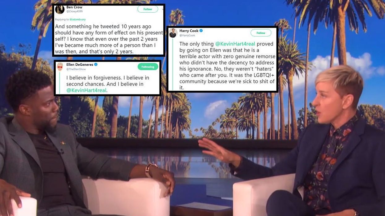 Ellen DeGeneres implores Kevin Hart to host the Oscars and people are divided