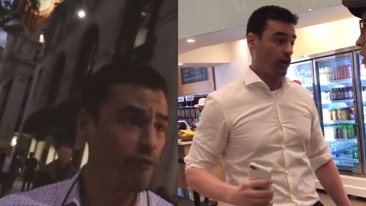 The 'racist' lawyer who was caught on film ranting about Spanish people is being sued by a client