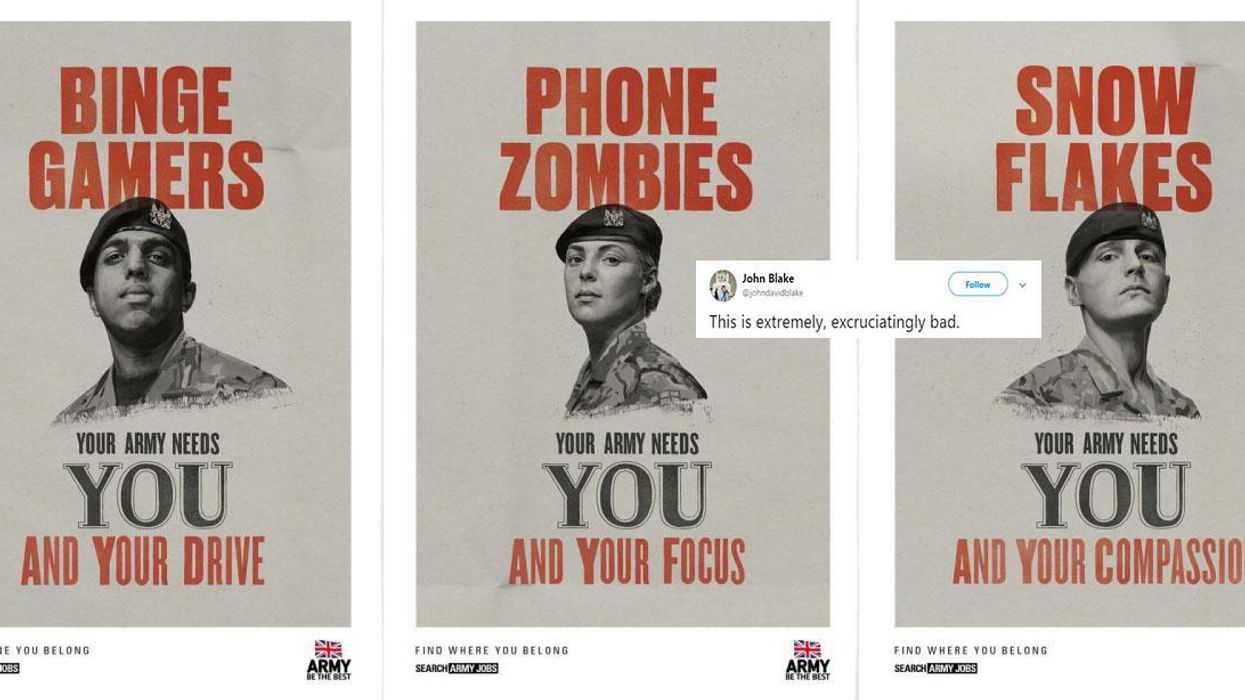 British army’s campaign to attract ‘snowflake millennials’ is