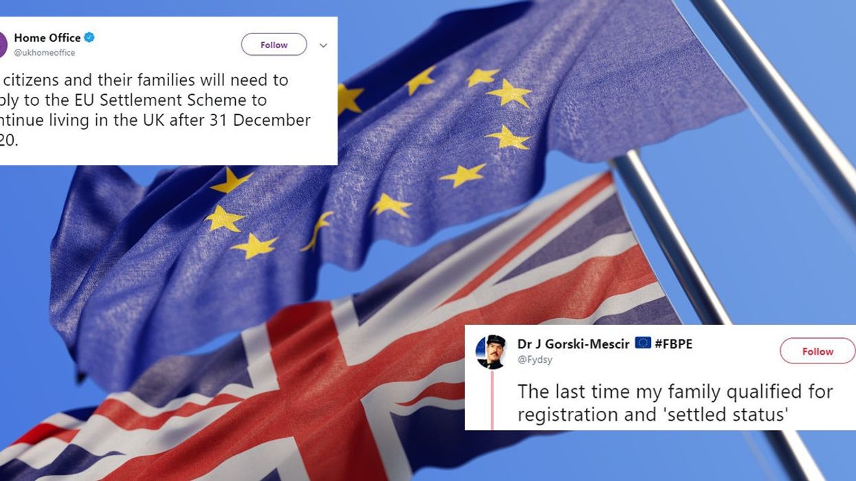 Brexit: A tweet has summed up the harsh reality of the Home Office's 'Settlement Scheme' for EU citizens