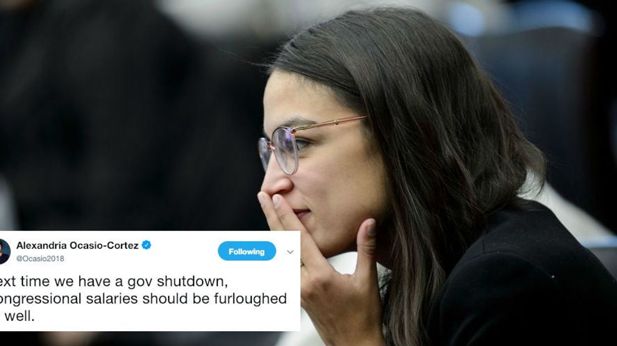 Ocasio-Cortez says that members of Congress should give up their salary during a shutdown and everyone agreed with her