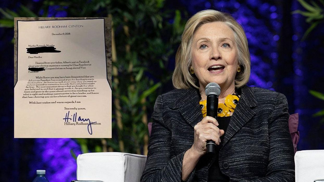 Hillary Clinton writes heartwarming letter to 8-year-old girl who lost class president election