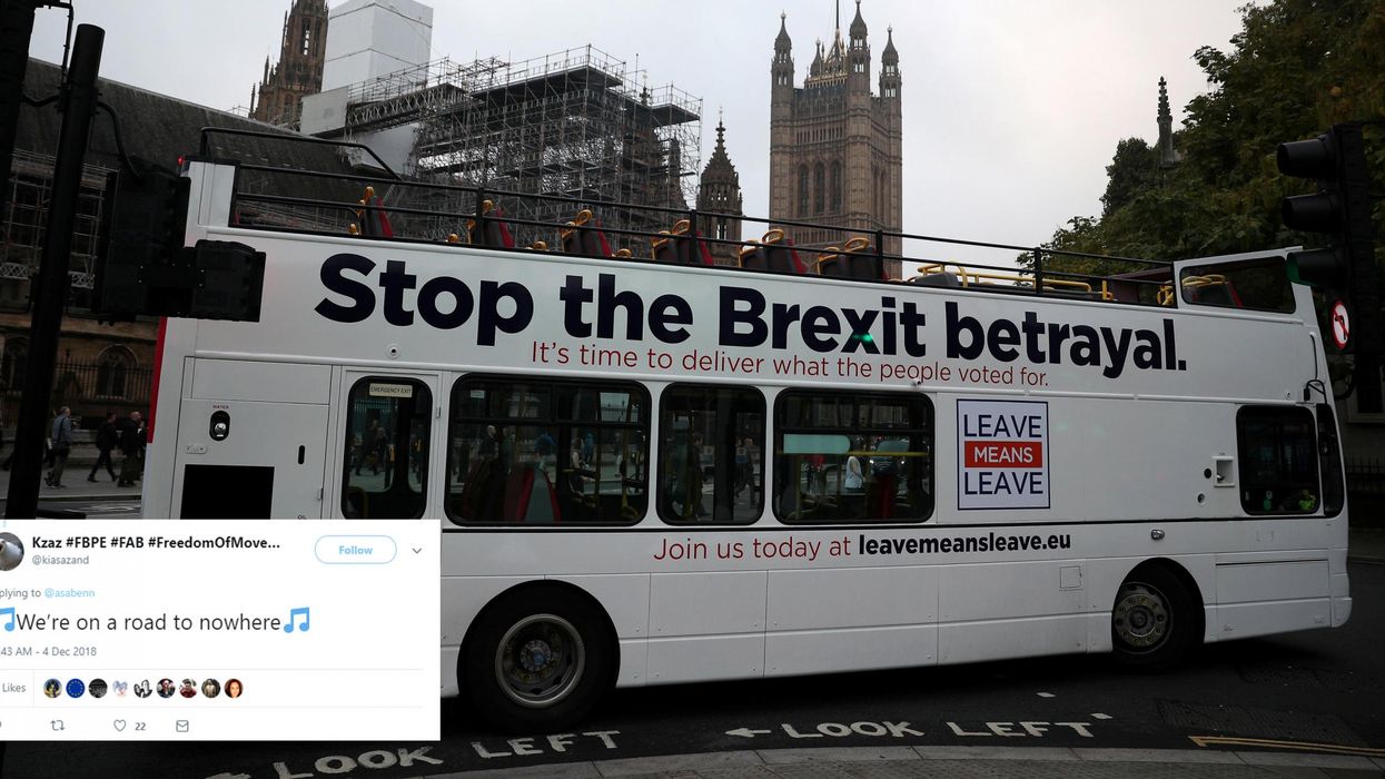 This picture of a bus is the perfect metaphor for Brexit