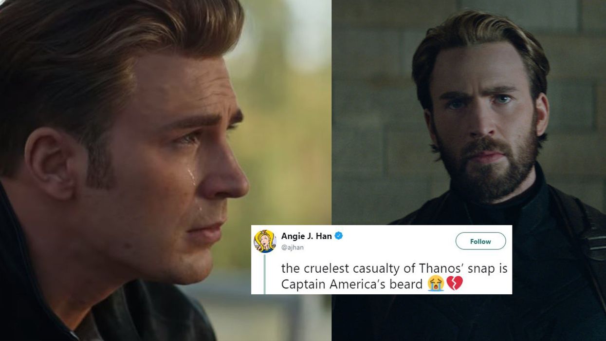 Marvel fans are mourning the loss of Captain America's beard in the Avengers: Endgame trailer
