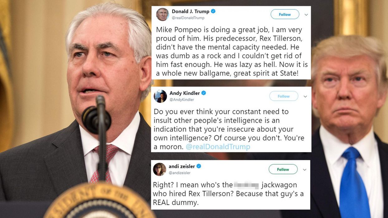 Trump called Rex Tillerson 'dumb as a rock' and everyone is making the same point