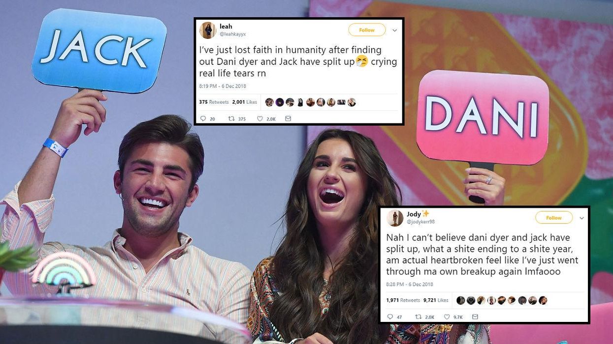 Love Island winners Jack and Dani have split up and the nation is devastated