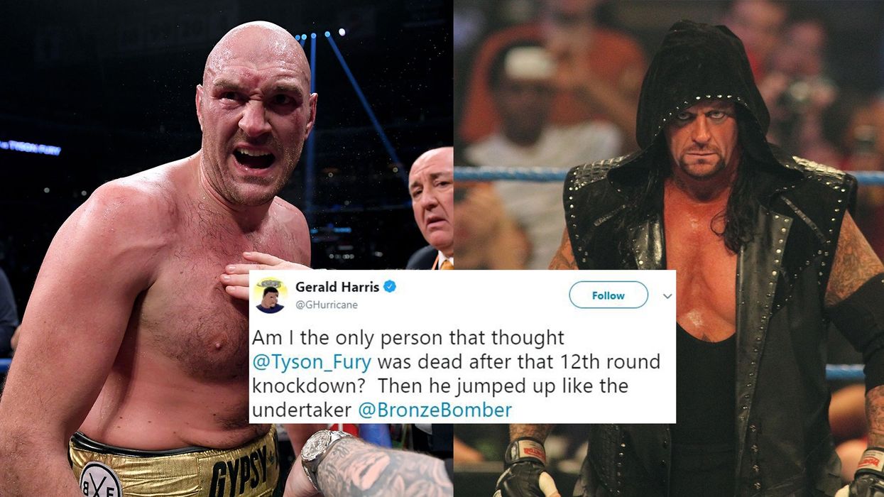 Tyson Fury's dramatic comeback against Deontay Wilder is being compared to WWE legend The Undertaker