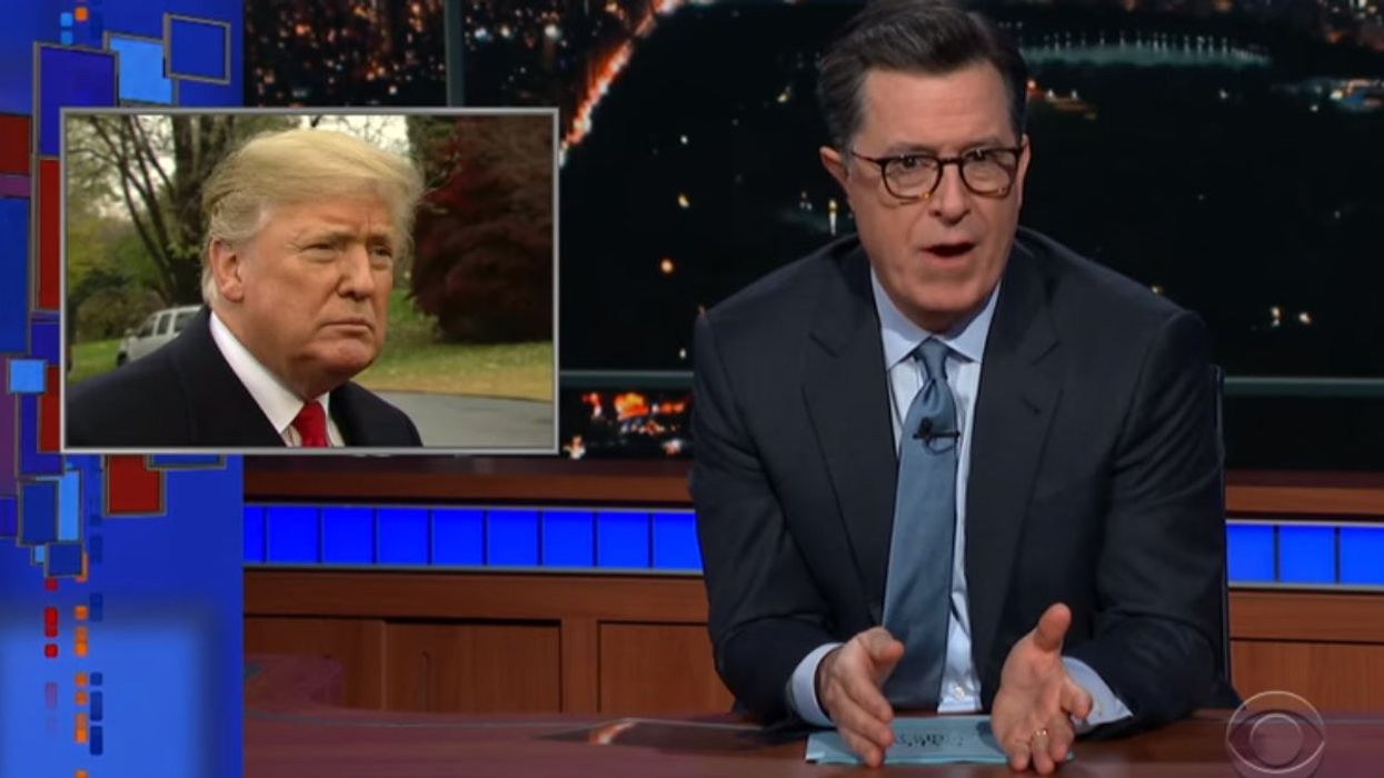 Stephen Colbert destroys Trump's weird response to the US climate change report