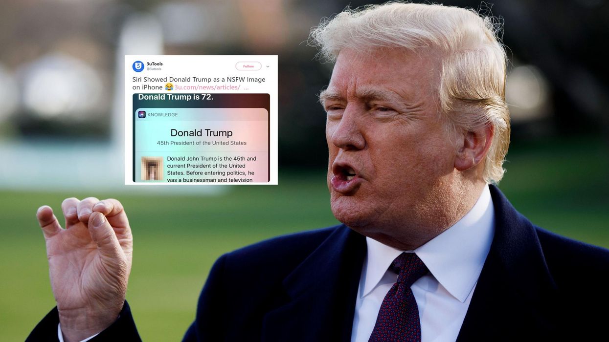 Siri shows a picture of a penis when you ask about Donald Trump’s age