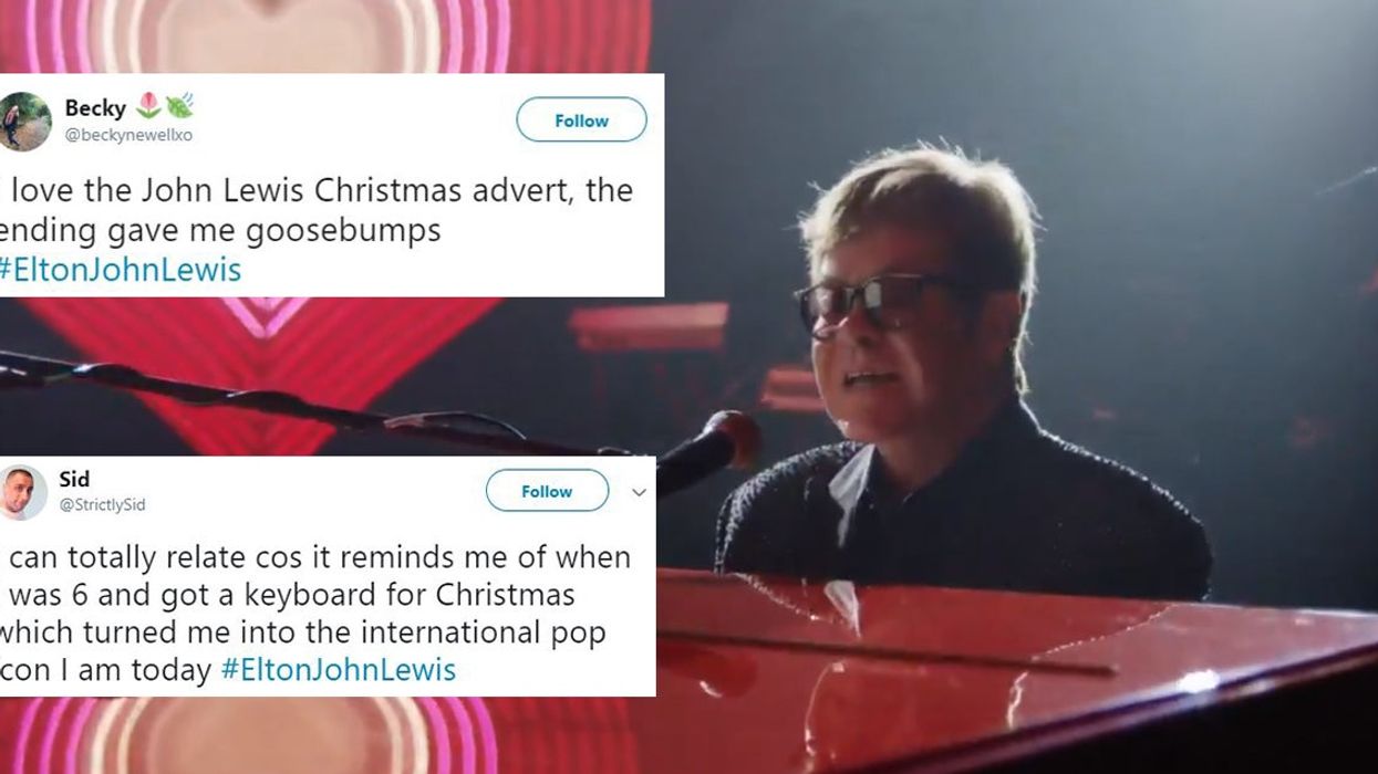 Elton John stars in the new John Lewis Christmas advert and it is giving people a lot of feelings
