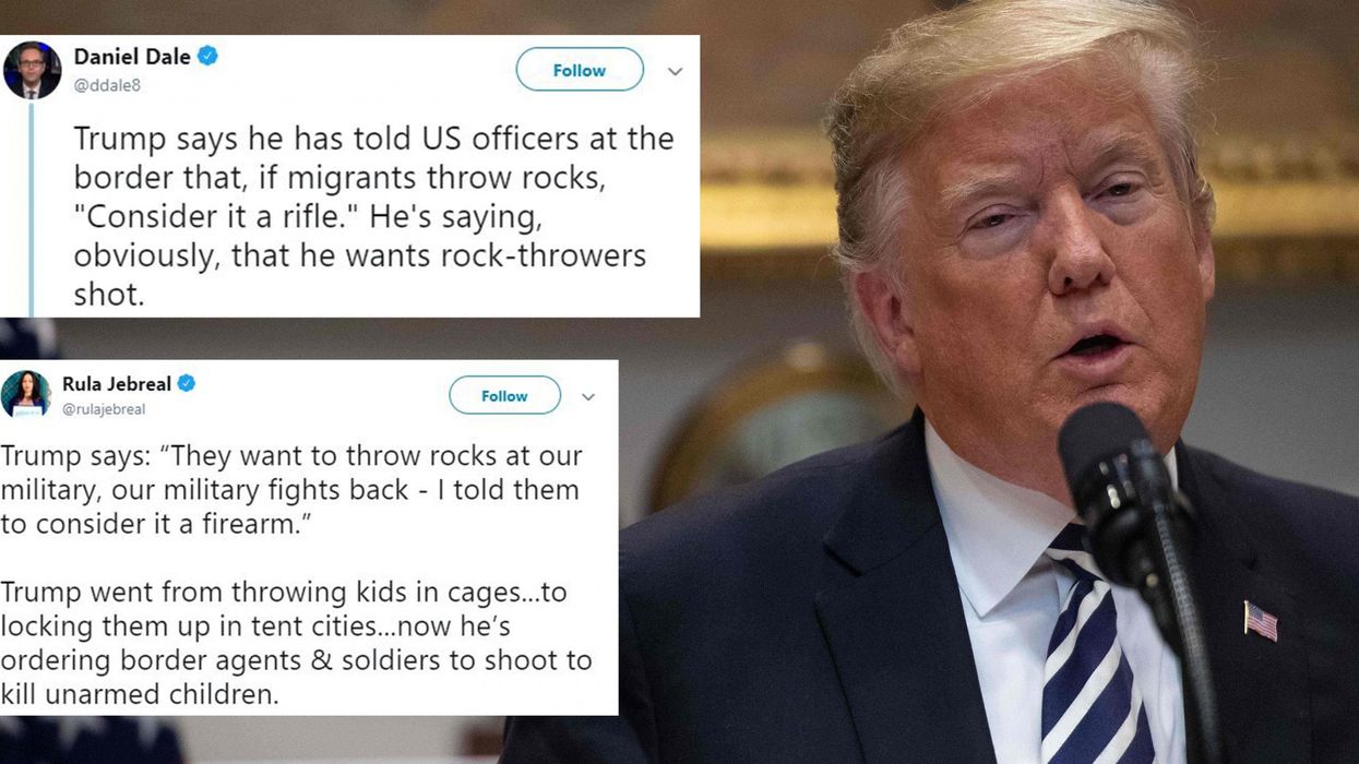 Trump told US military to open fire on migrant caravan under one condition - and people are disgusted