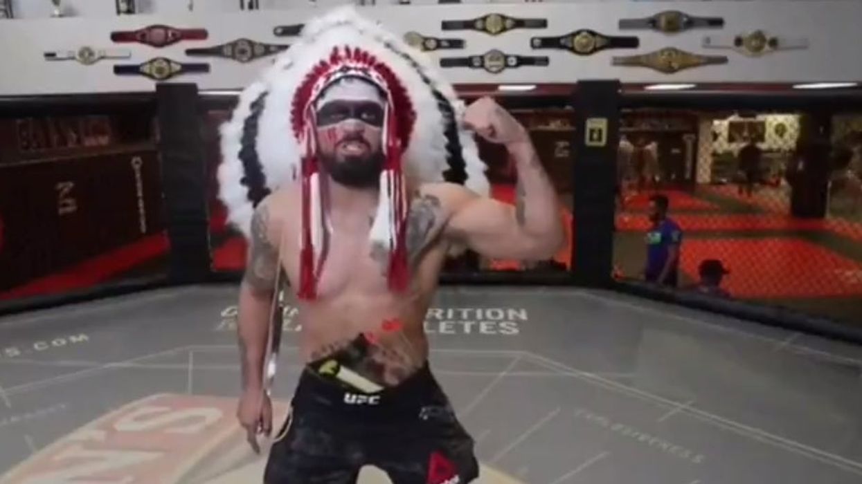 UFC fighter accused of racism after imitating a Native American in promo video