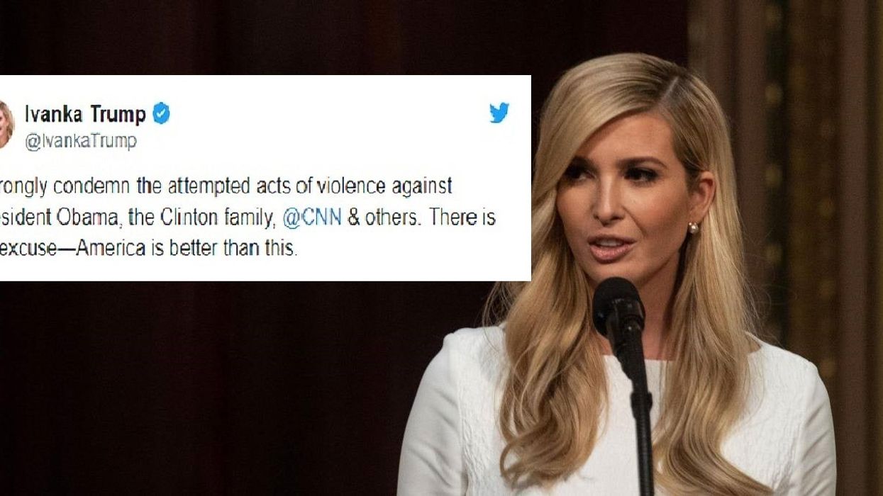 Ivanka Trump condemned the attempted bombings, so everyone pointed her in the same direction
