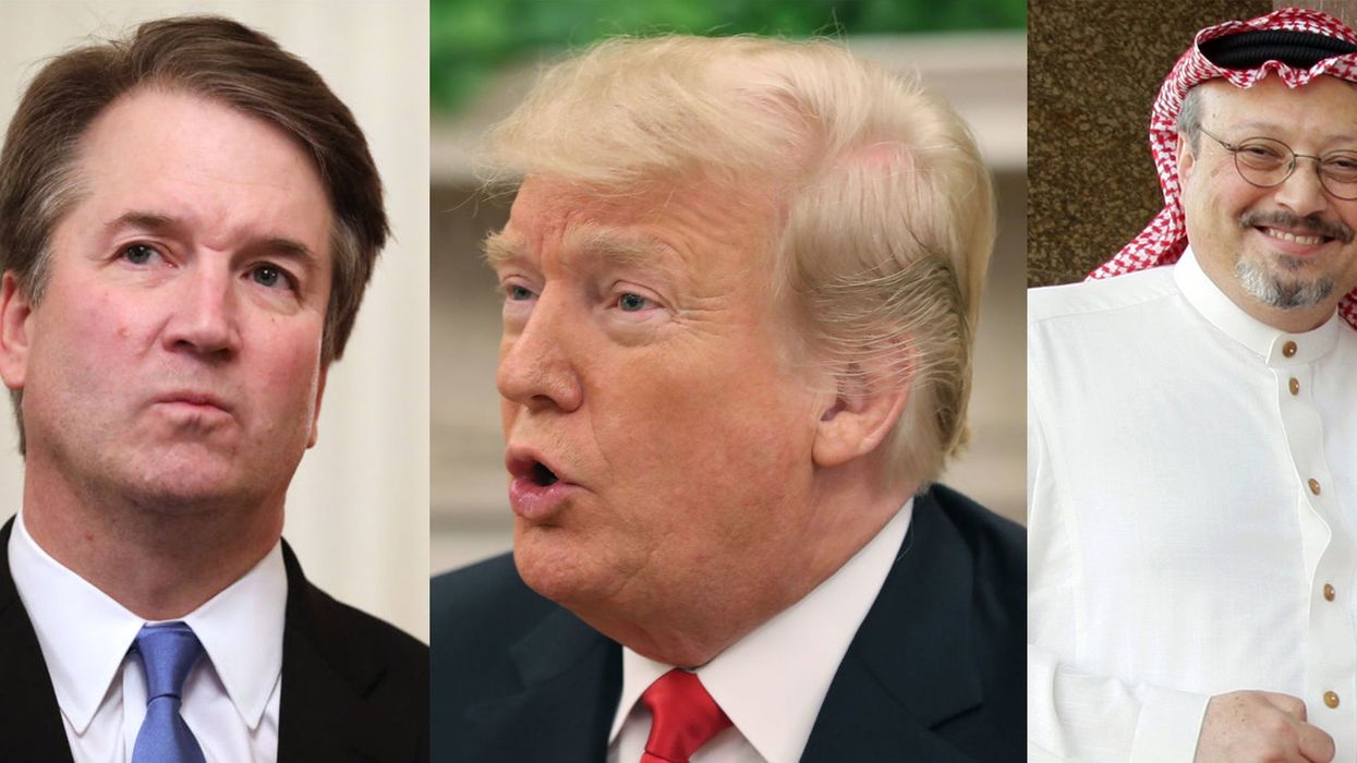 Trump compared the disappearance of Jamal Khashoggi to allegations against Kavanaugh