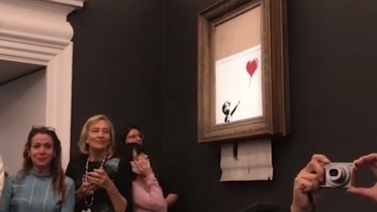 This theory claims to prove that Banksy's art shredding incident was fake