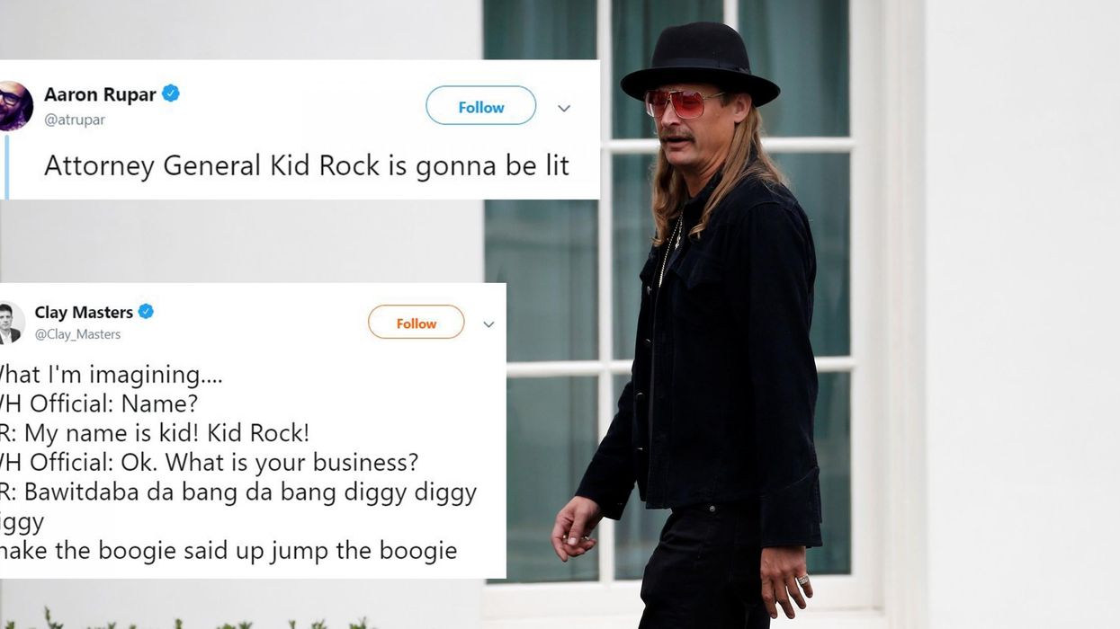 Kid Rock met Trump at the White House became an instant meme