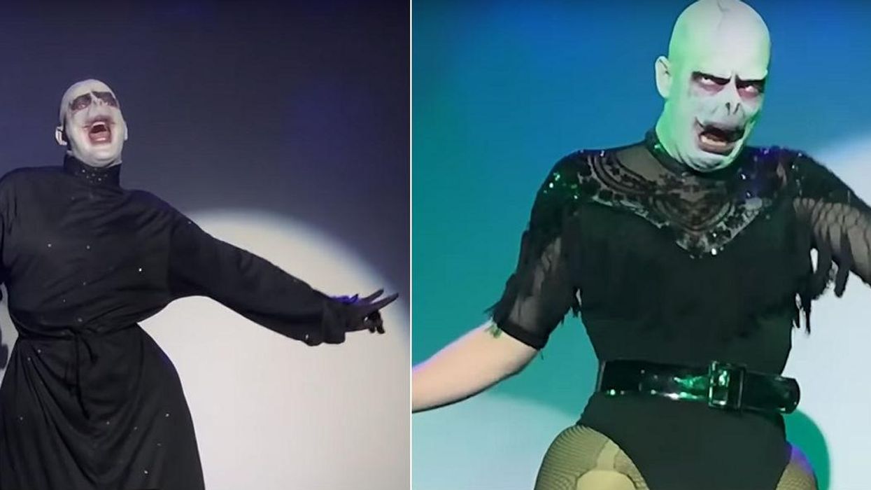 Watch this drag queen perform Ariana Grande as 'Lady Voldemort' - it will make your entire day
