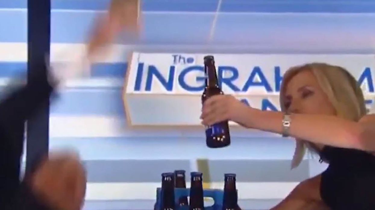 Fox News contributor falls out of his chair while trying to take a selfie