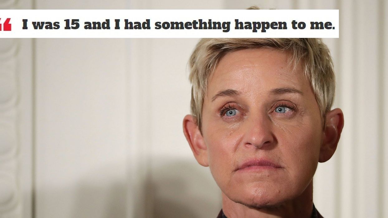 Ellen DeGeneres shares an important message about childhood sexual abuse