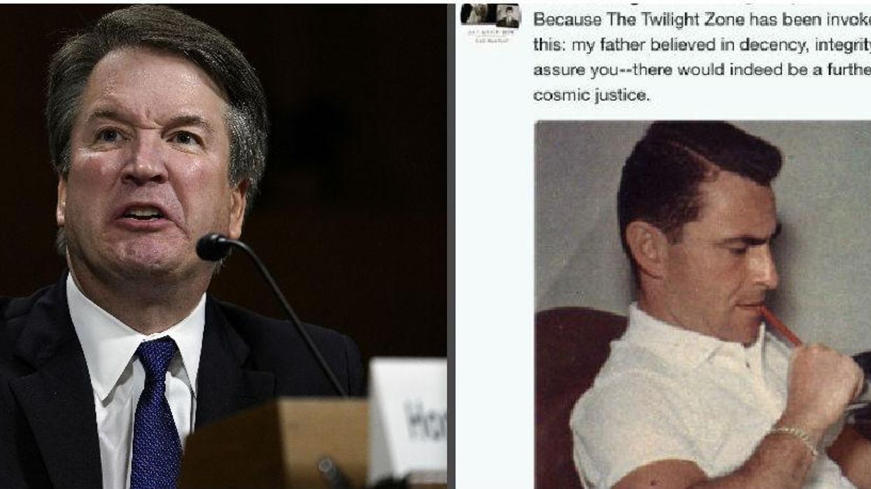 Brett Kavanaugh mentioned the Twilight Zone and its creator's daughter has a special message for him
