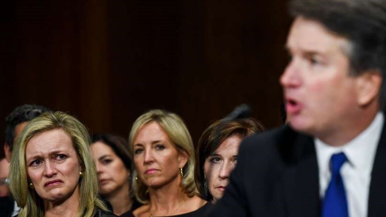 Photo of emotional women behind Brett Kavanaugh goes viral, but all is not as it seems