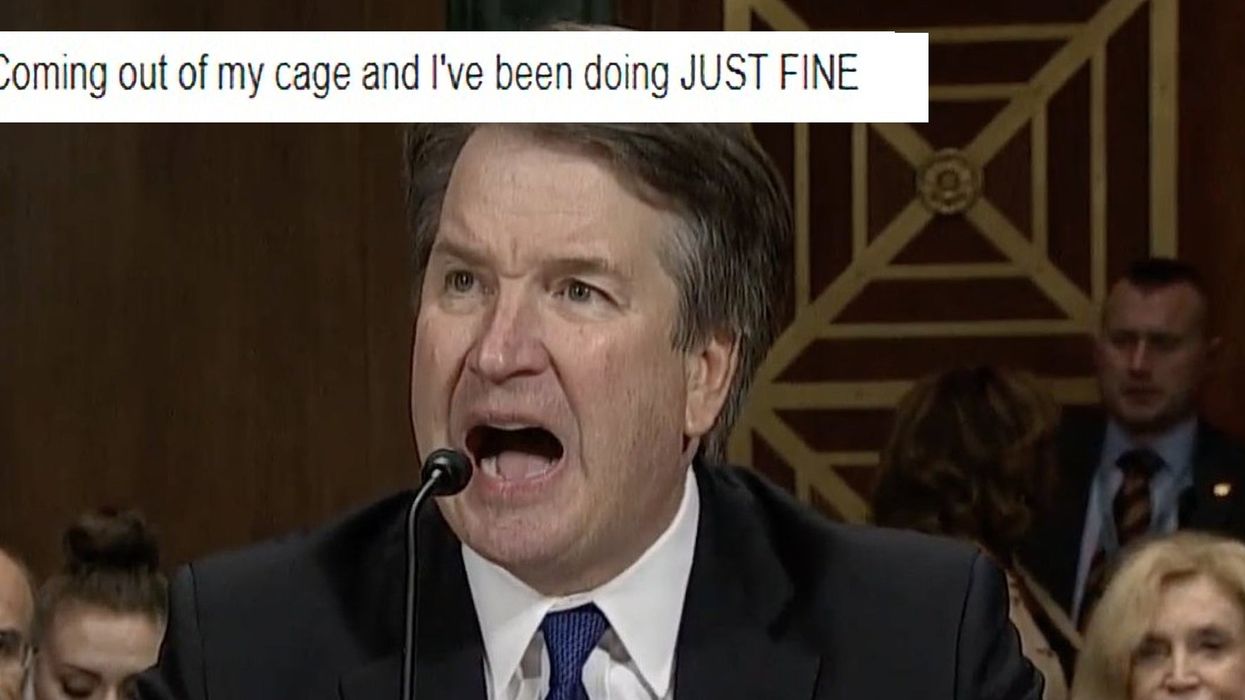 Brett Kavanaugh yelled during his Senate testimony and instantly became a meme