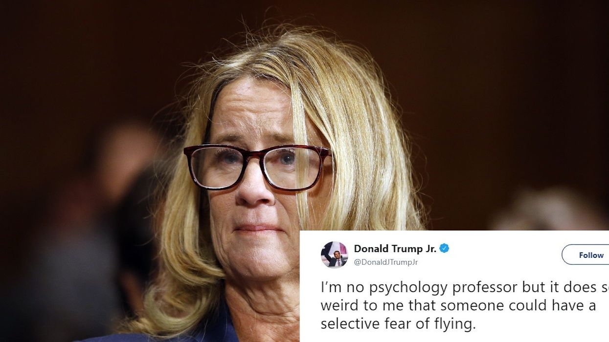 Trump Jr. really tried to smear Dr Christine Blasey Ford using psychology - the internet wasn't having it