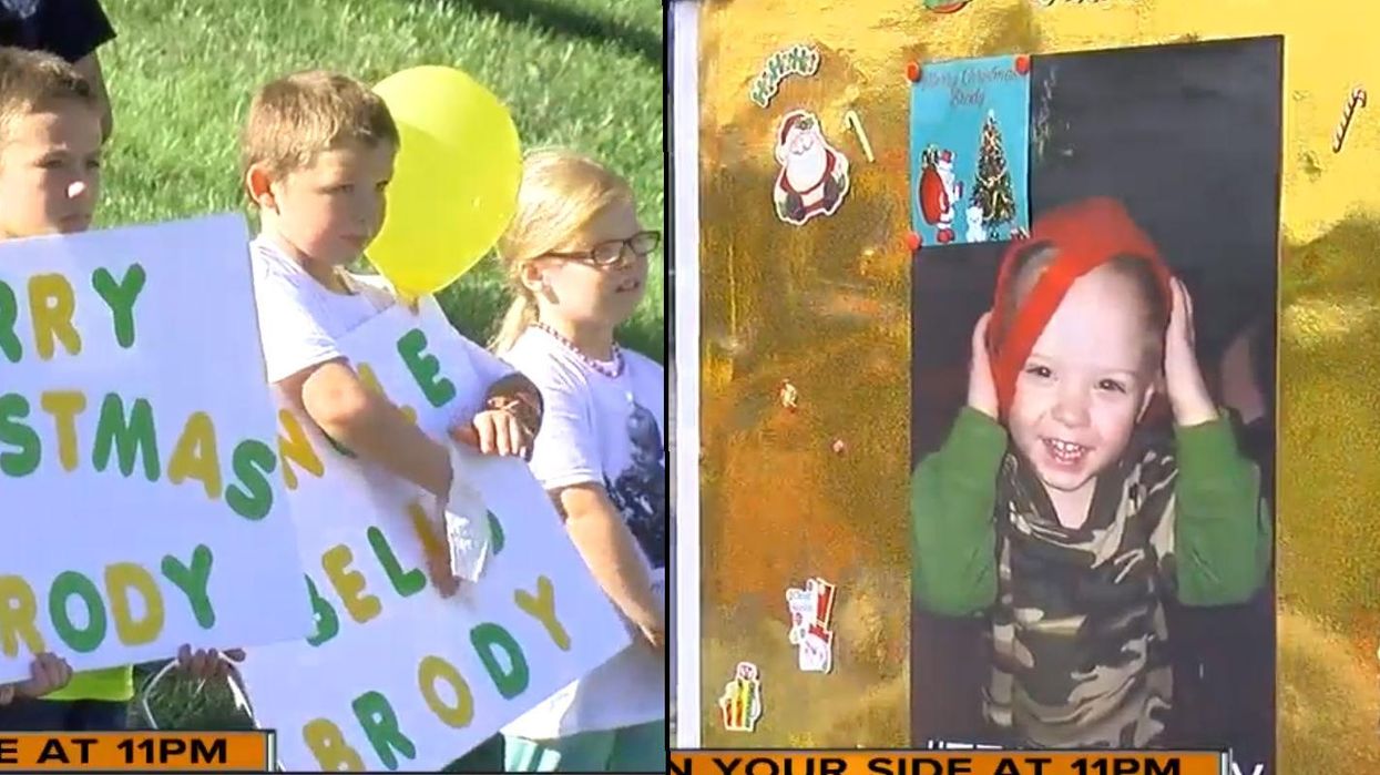 Ohio neighbourhood brought Christmas to a terminally ill boy with cancer after he was given ‘two months’ to live