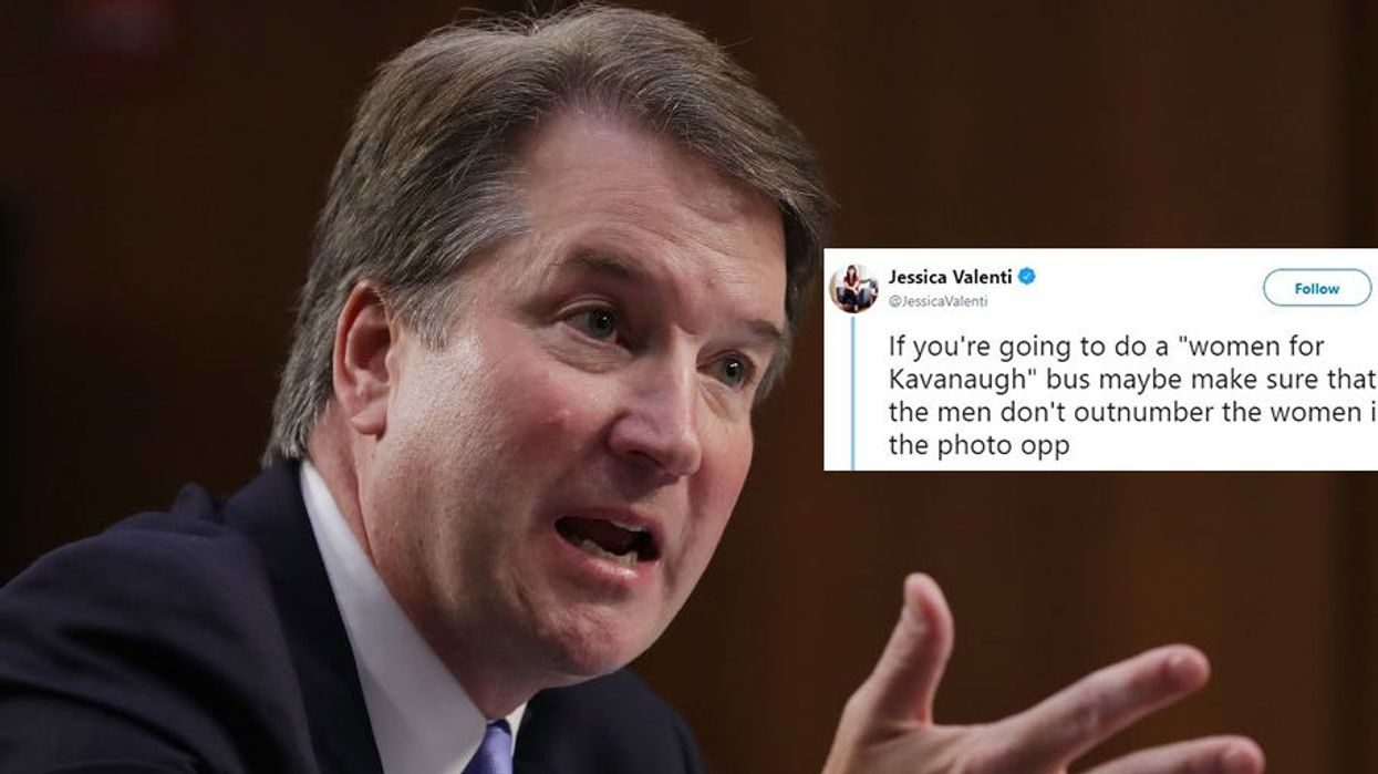 Brett Kavanaugh: Photo of 'Women for Kavanaugh' group features more men than women