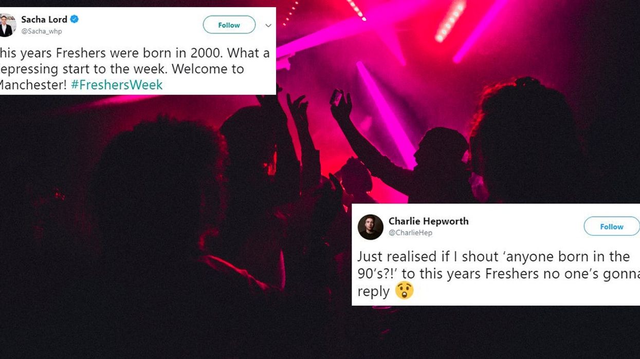 Freshers week: People are realising that most new students were born in 2000 and they don't know what to think