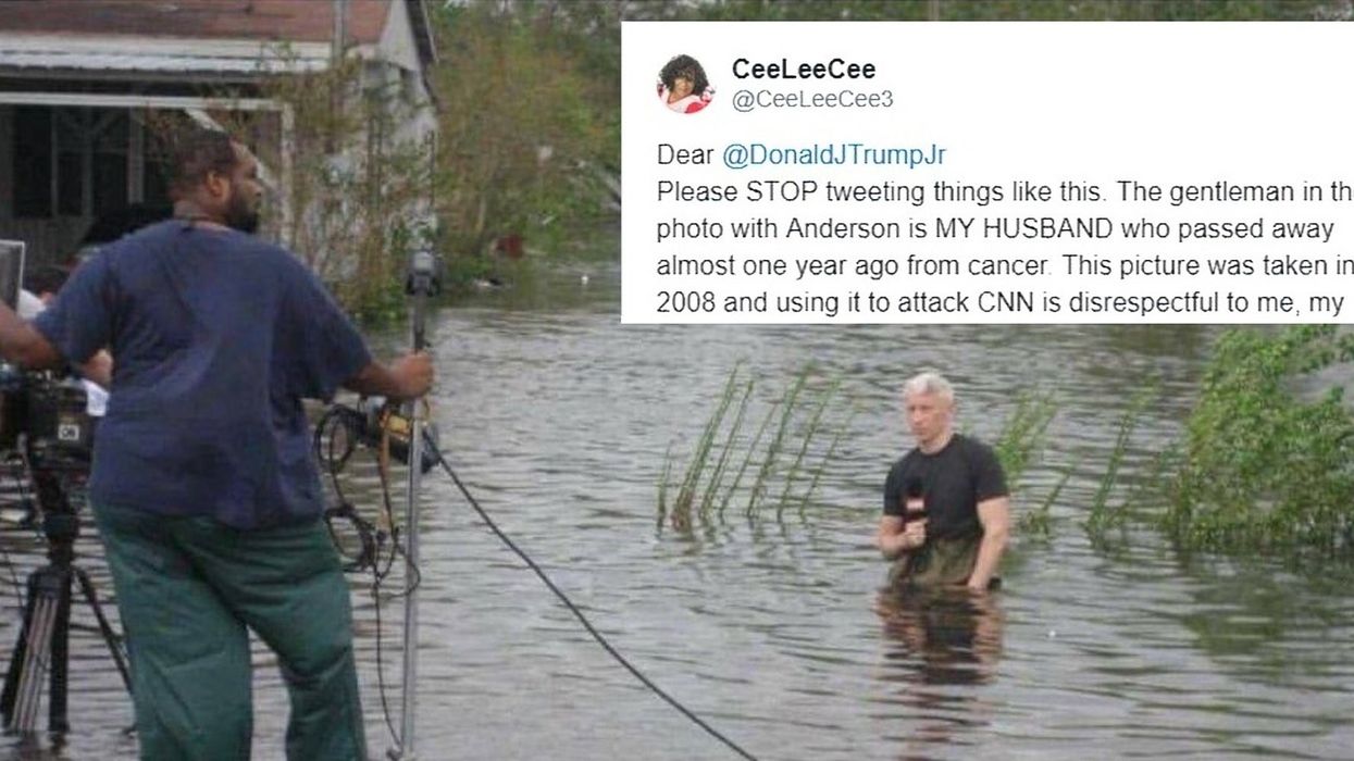 Widow begs Trump Jr. not to use dead husband's photo to drive conspiracy theory