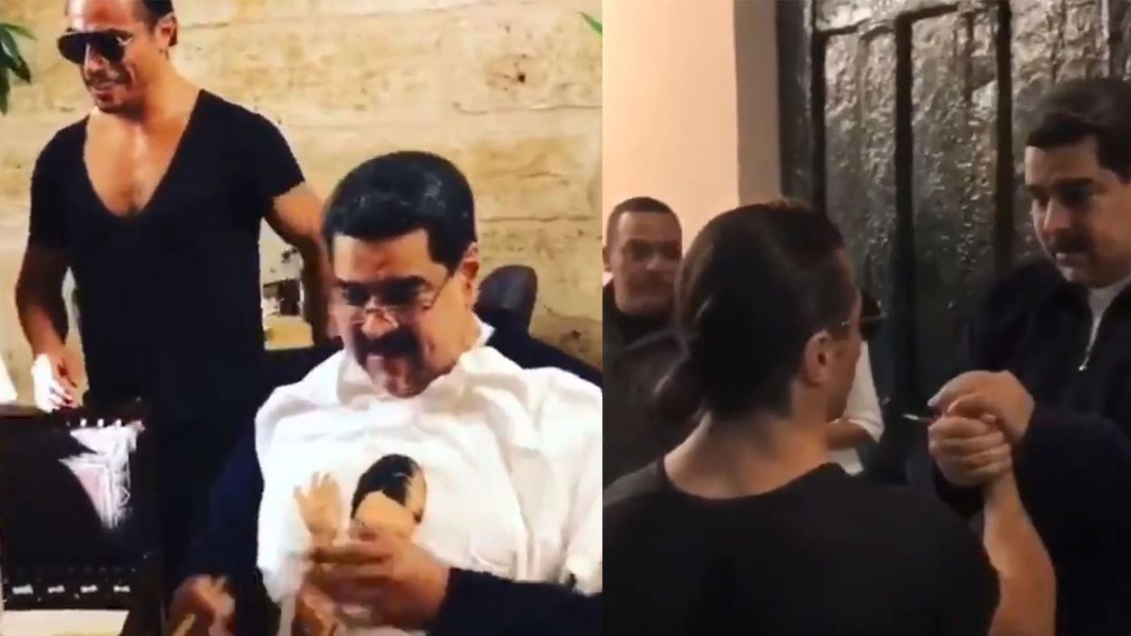 Venezuela president criticised for eating in Salt Bae's restuarant amid food crisis