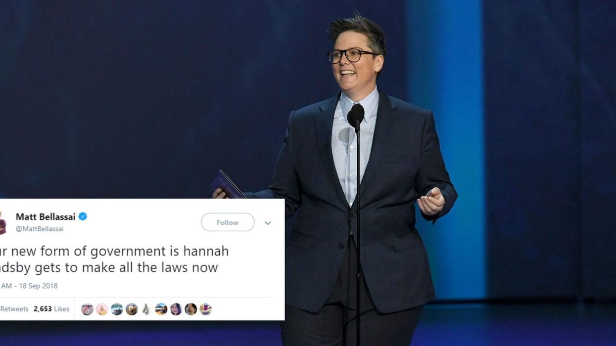 People loved Hannah Gadsby's take on the problem with men at the Emmys