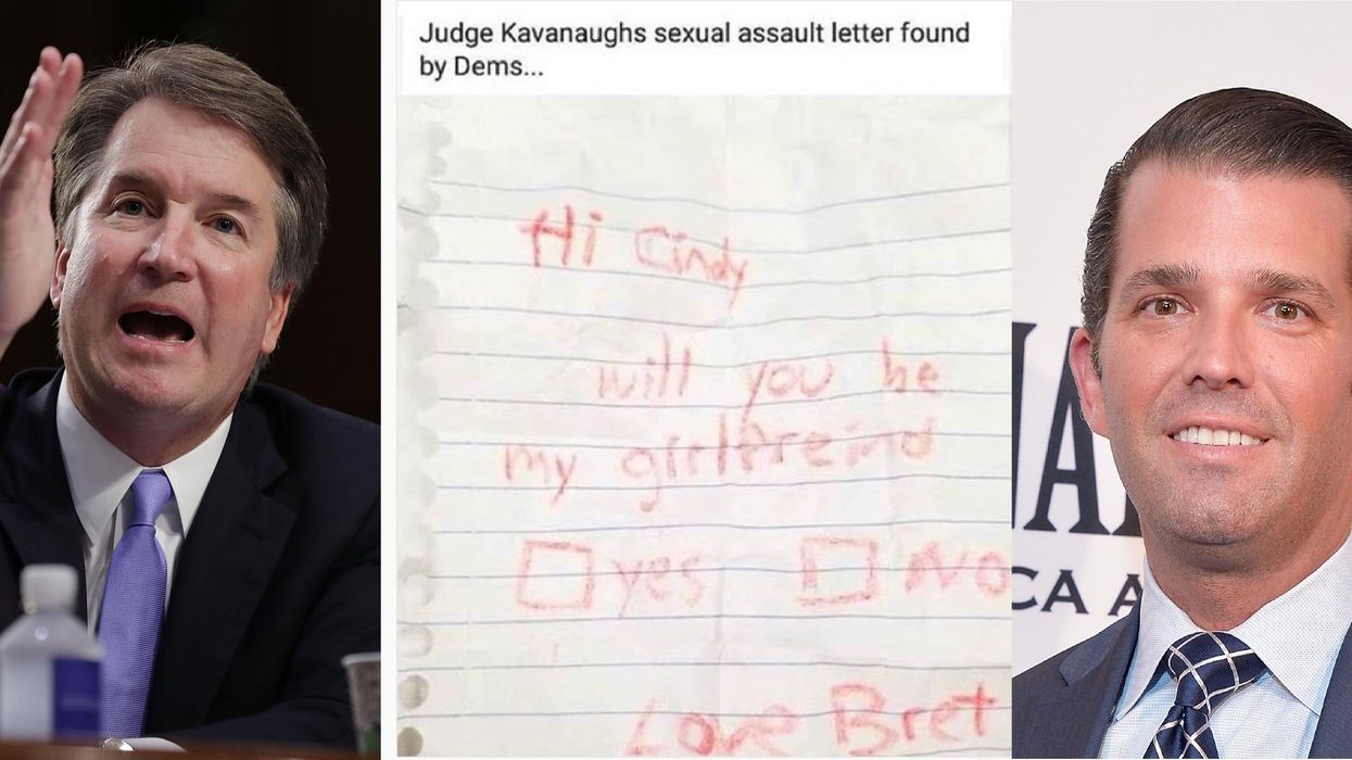 Trump Jr. mocks woman accusing Brett Kavanaugh of sexual assault on Instagram