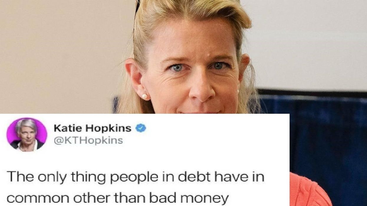 Katie Hopkins is reportedly close to bankruptcy so this tweet is coming back to haunt her