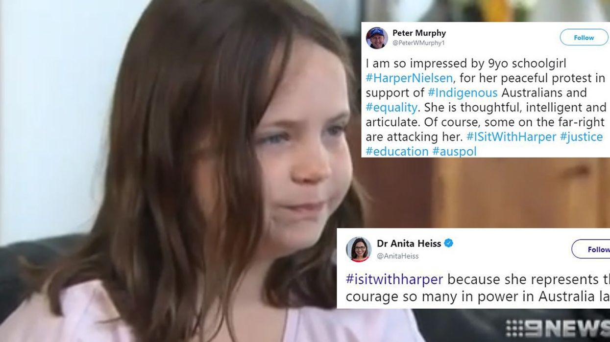 Australians rally behind young girl who protested the national anthem