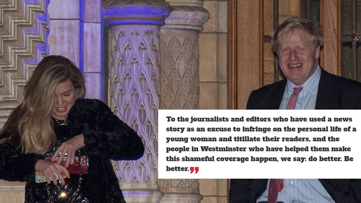 Women from all political parties are condemning sexist press coverage of Carrie Symonds
