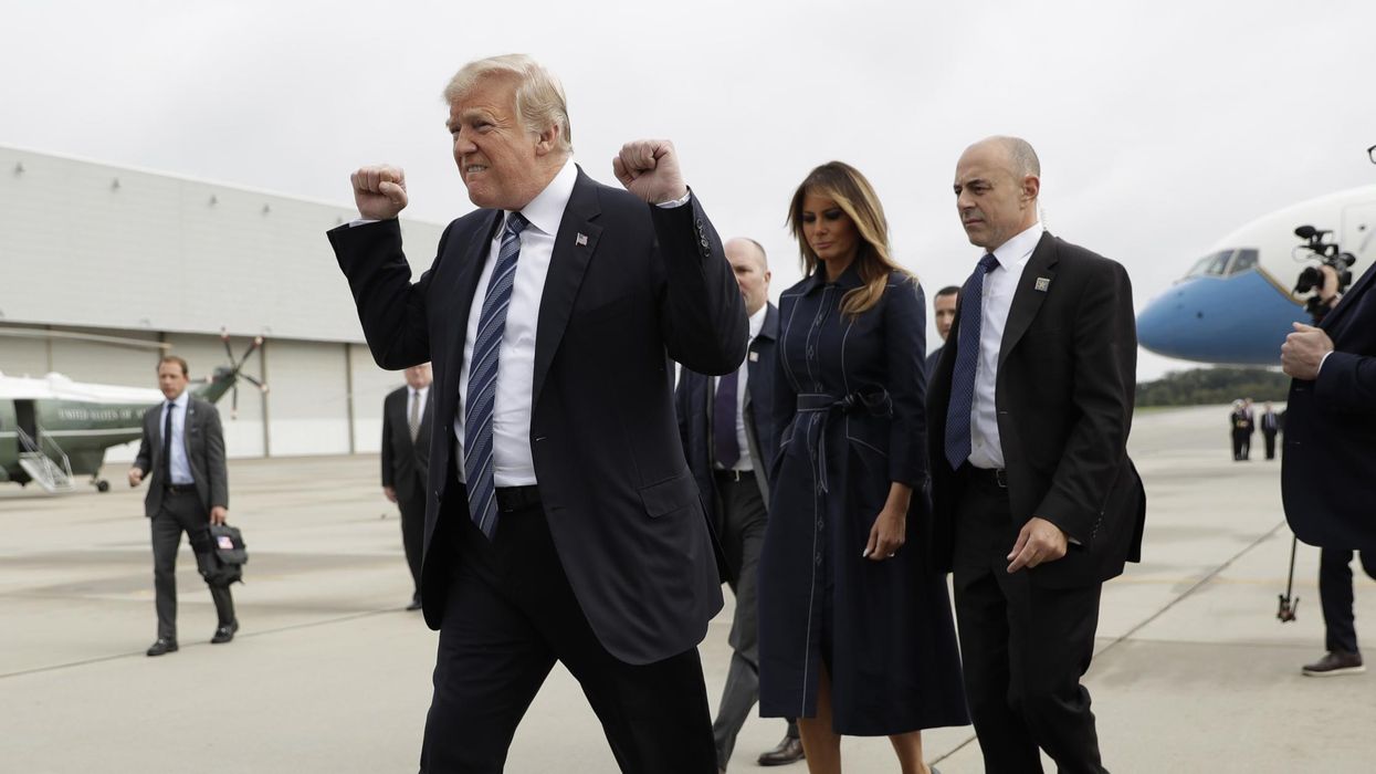 People are editing Trump's 9/11 'fist pumps' photo and it is hilarious
