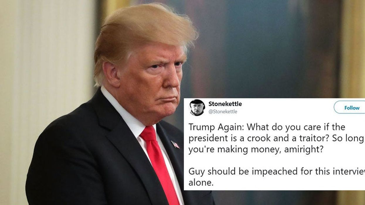 Donald Trump doesn't think he can be impeached because he has done a 'great job'
