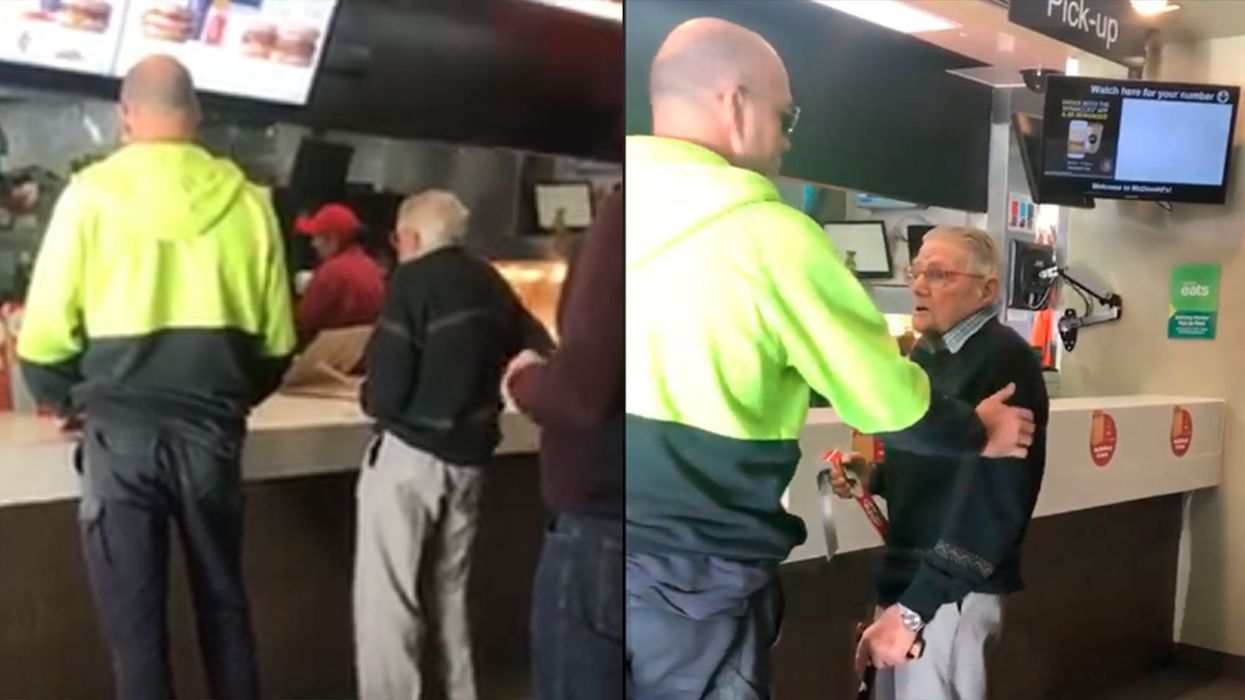 'Hero' builder pays for elderly man's McDonald's meal in heartwarming moment