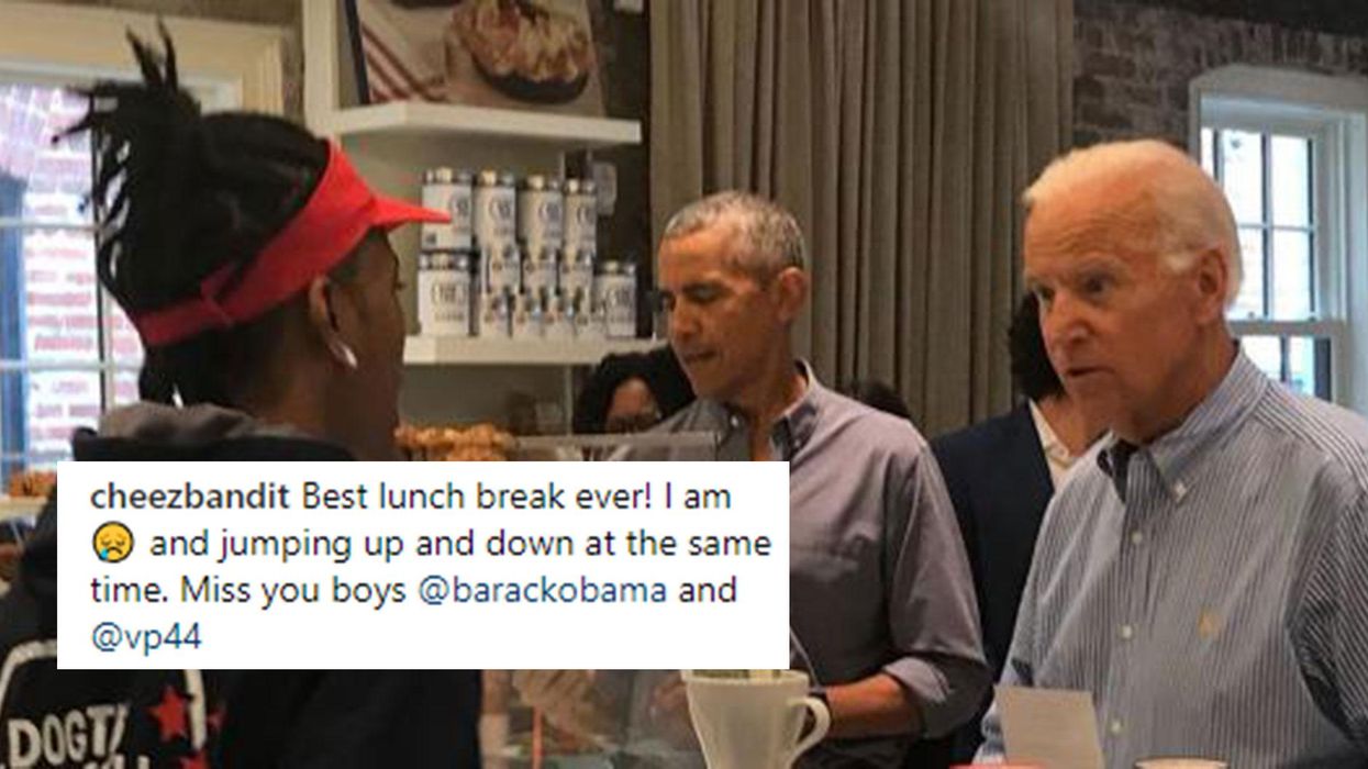 Barack Obama and Joe Biden met for lunch and people can't cope