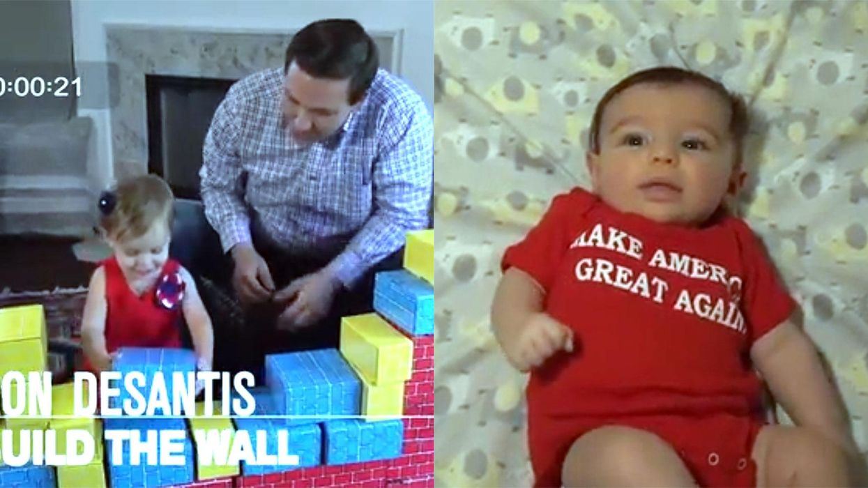 Florida gubernatorial candidate teaches his kid to 'build a wall' in campaign video