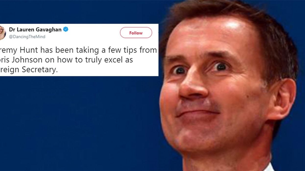 Jeremy Hunt appears to forget which country his wife is from during meeting in China
