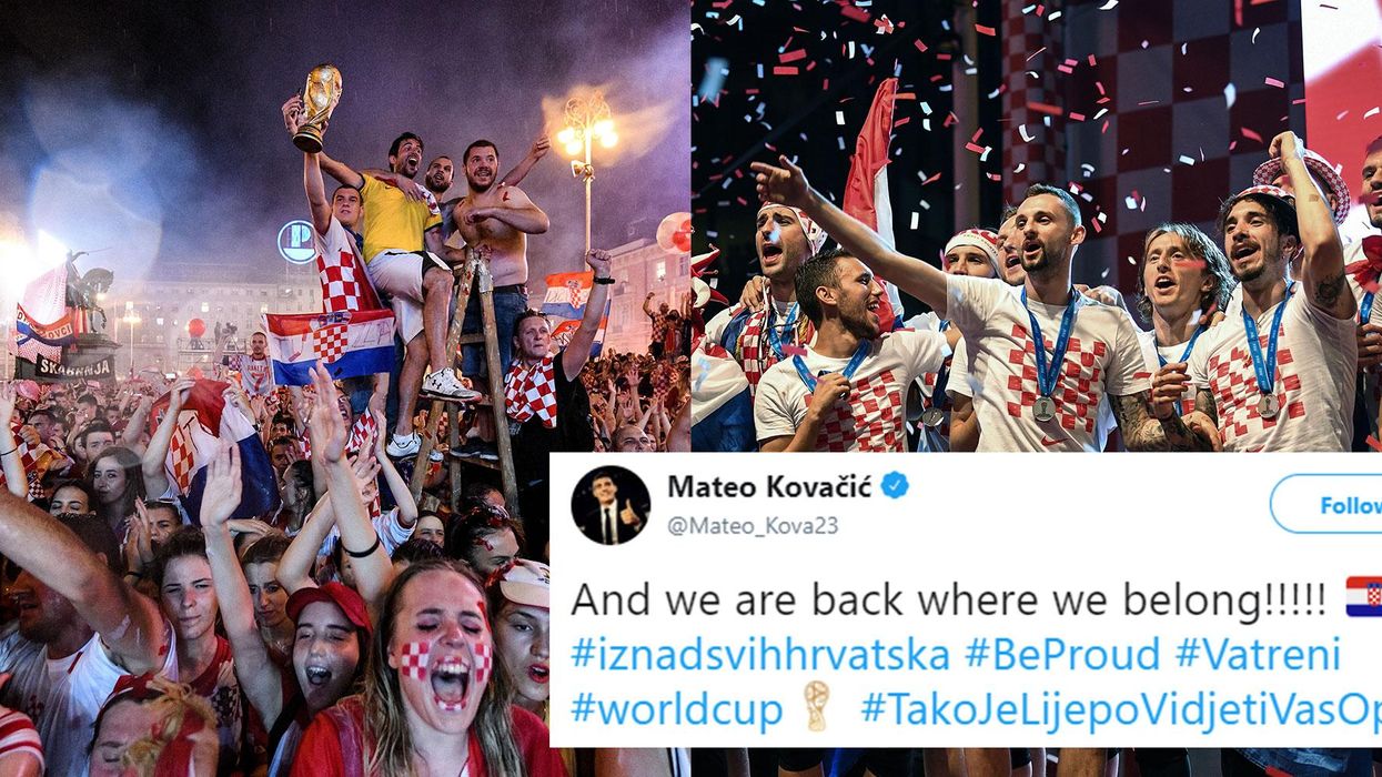 Croatia celebrated its team's homecoming as if they'd won the World Cup