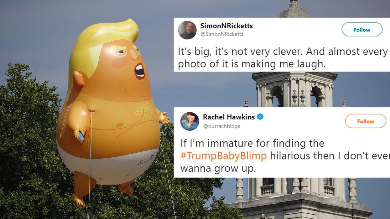 The best Twitter reactions to the Trump baby blimp