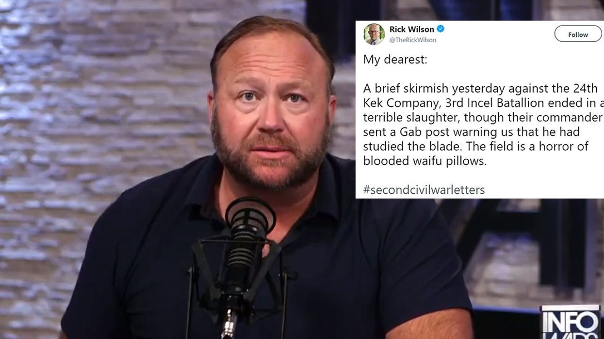 People are writing civil war letters to mock Alex Jones' latest conspiracy theory